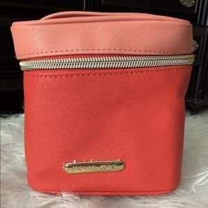 Michael Kors Coral and Pink Color Block Cosmetic Bag NWOT